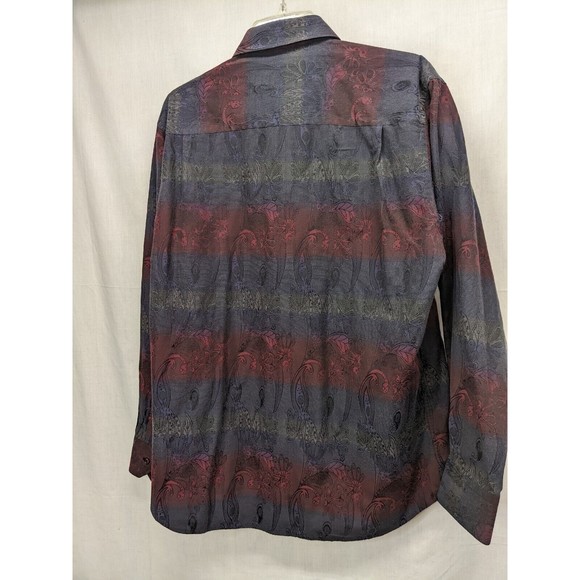 Visconti Long Sleeve Shirt Men's Lg Flip Cuff Multicolor - Picture 5 of 9
